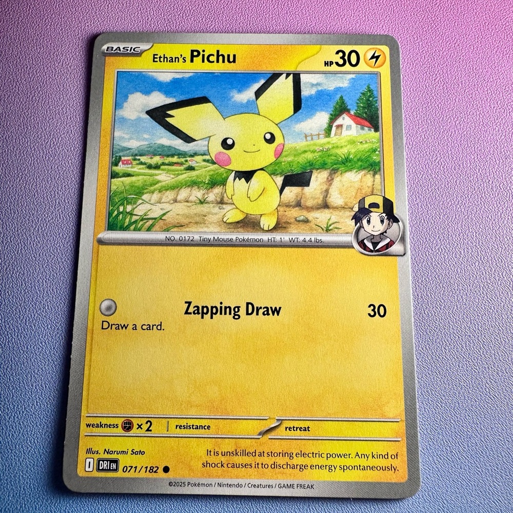 ethan’s pichu - 071/182 (common) — pokemon: destined rivals
